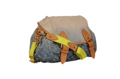 Louis Vuitton Sunrise Denim Lv Logo Monogram Messenger Travel Bag Crossbody