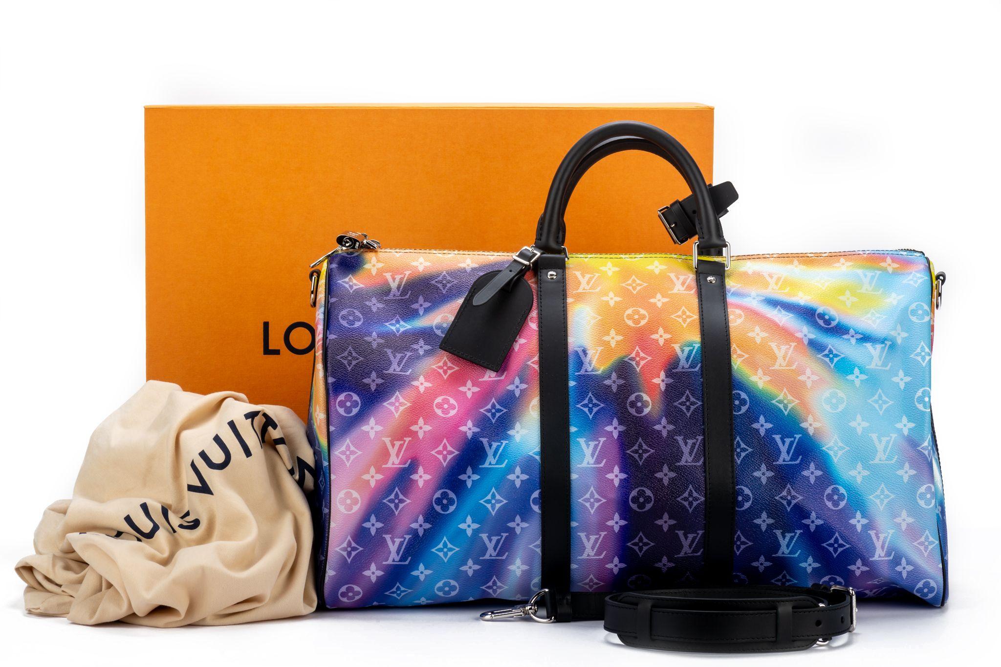 Louis Vuitton Sunset Canvas Keepall 50 For Sale 7