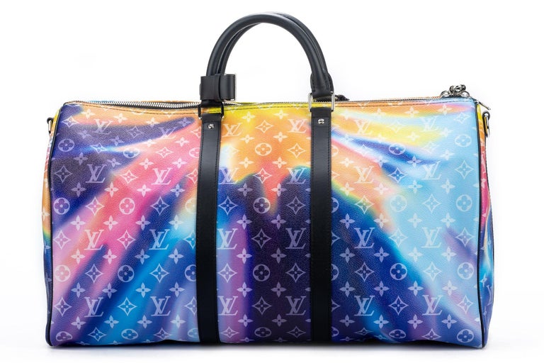 Louis Vuitton Sunset Canvas Keepall 50 In New Condition For Sale In West Hollywood, CA