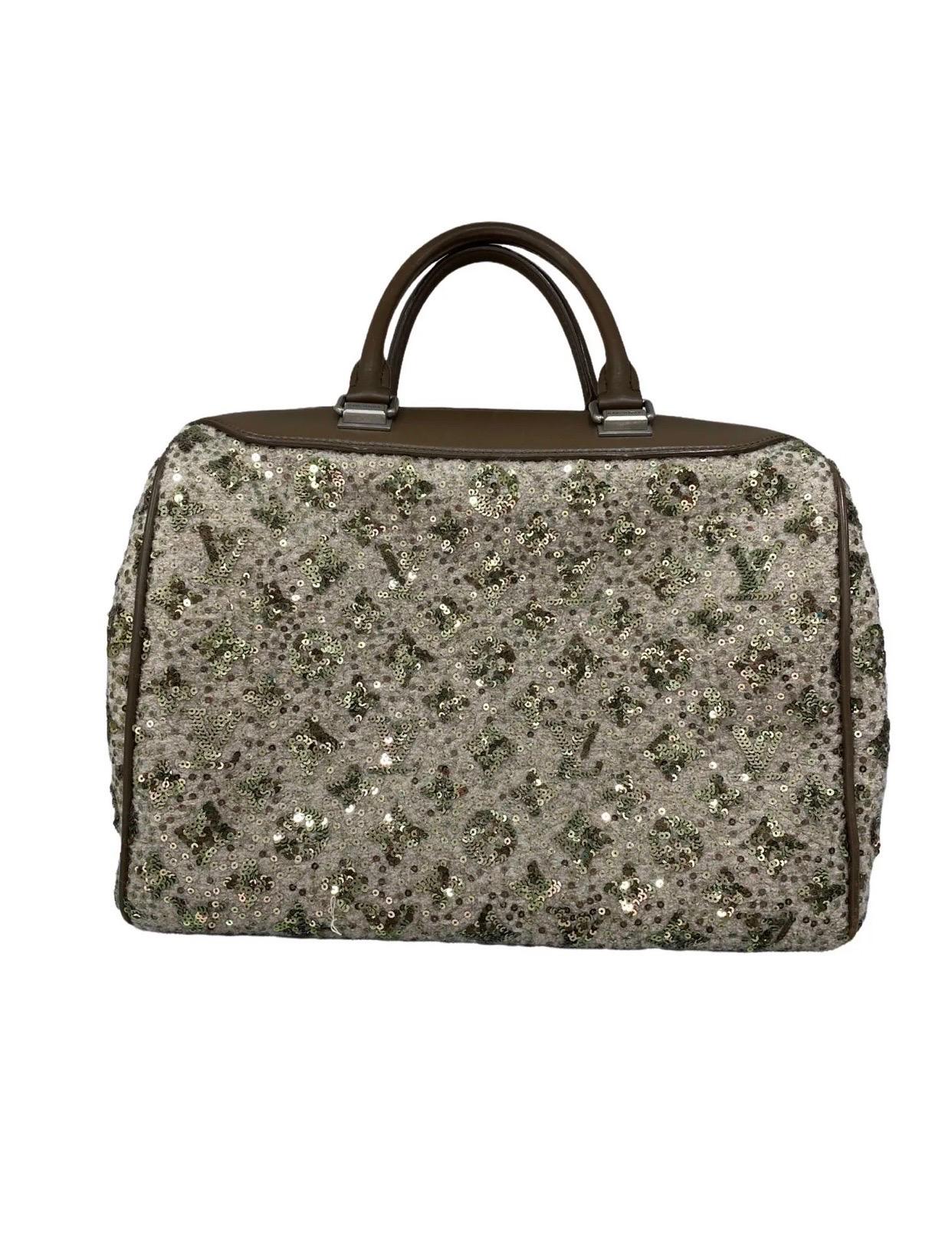 Brown Louis Vuitton  Sunshine Express Speedy Bag Limited Edition Khaki Monogram For Sale