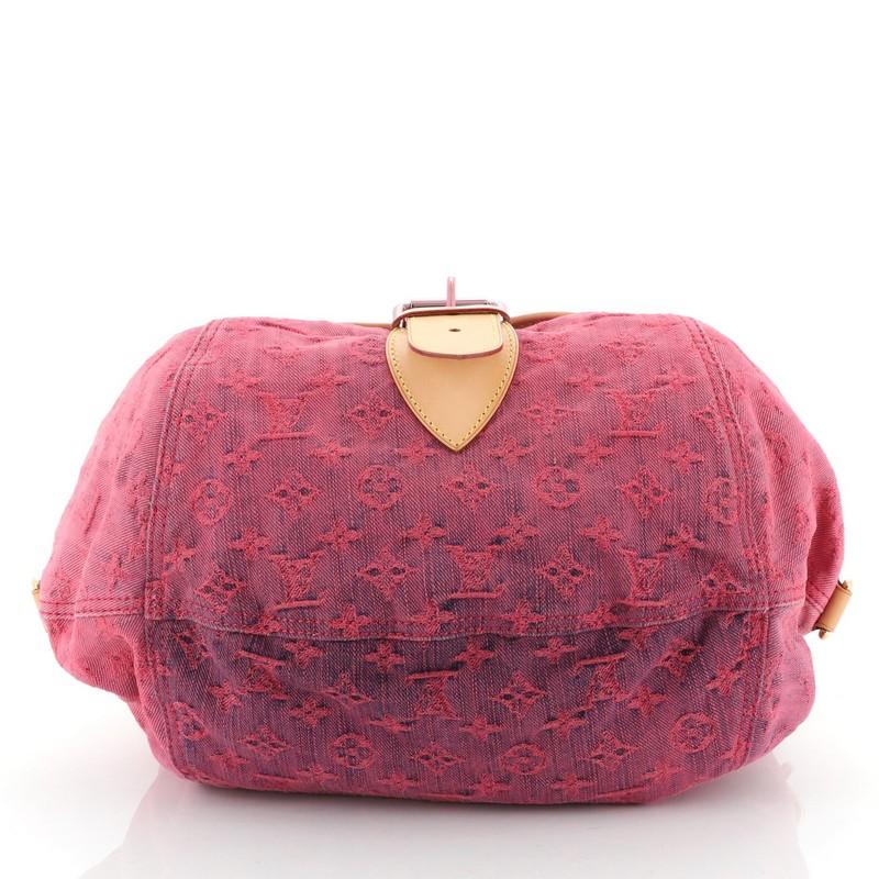 Pink Louis Vuitton Sunshine Handbag Denim 