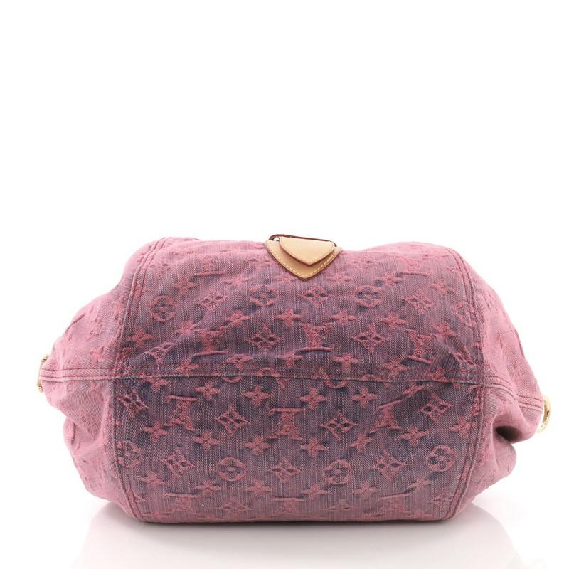 Beige Louis Vuitton Sunshine Handbag Denim