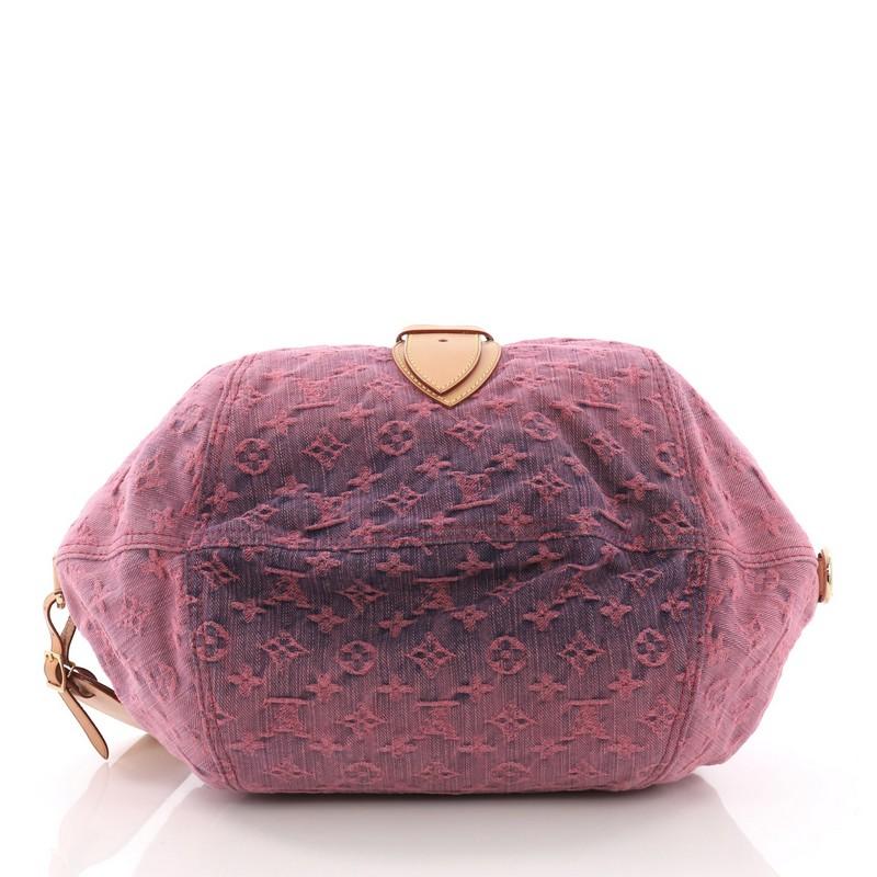 Louis Vuitton Sunshine Handbag Denim In Good Condition In NY, NY