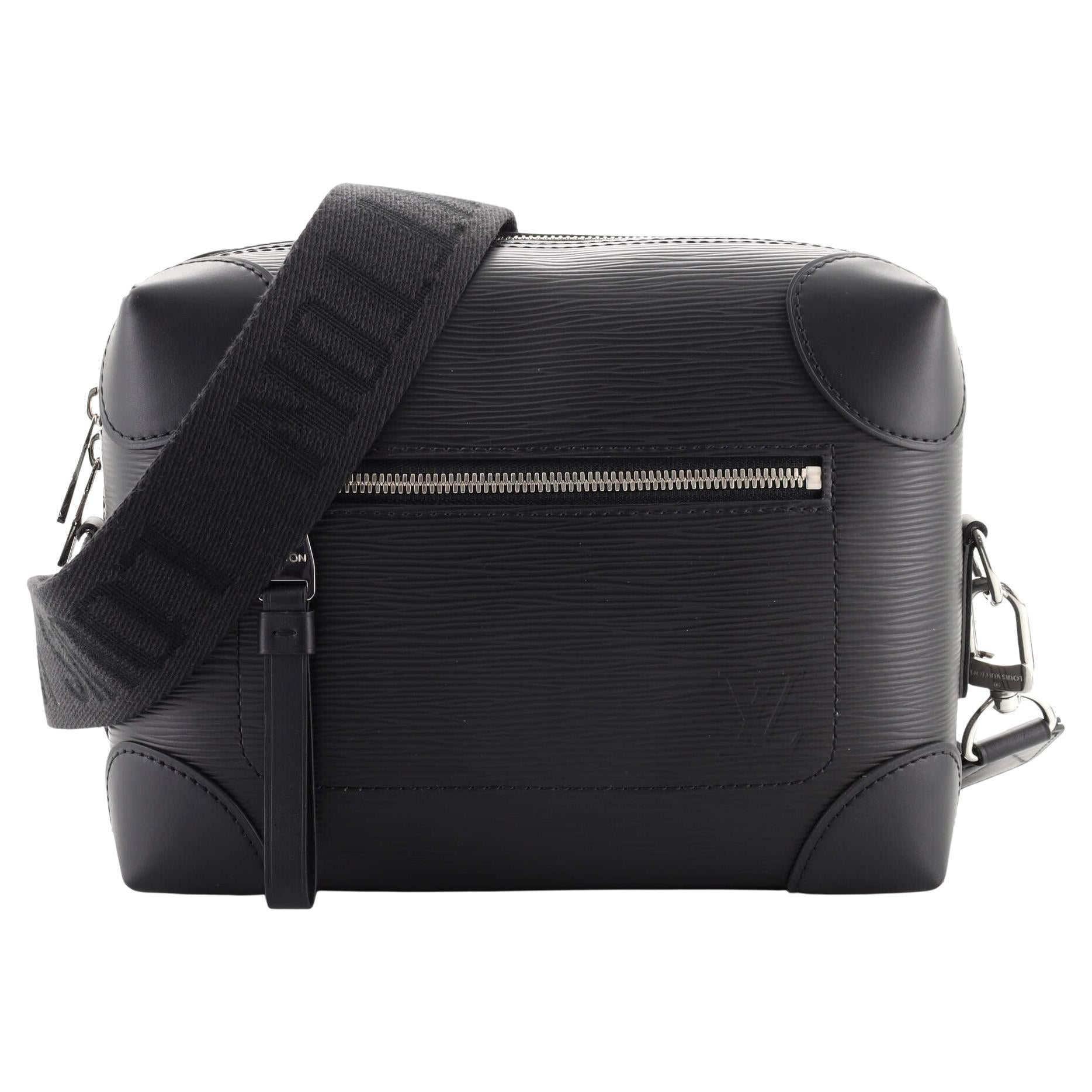 Louis Vuitton, Bags, Louis Vuitton Supple Trunk Messenger Epi Leather  Black