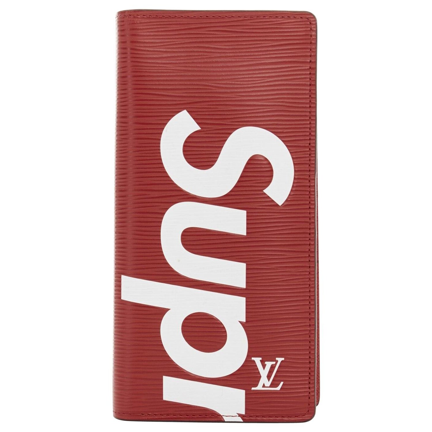 Louis Vuitton X Supreme Red Chain Wallet Epi Leather NEW at 1stDibs