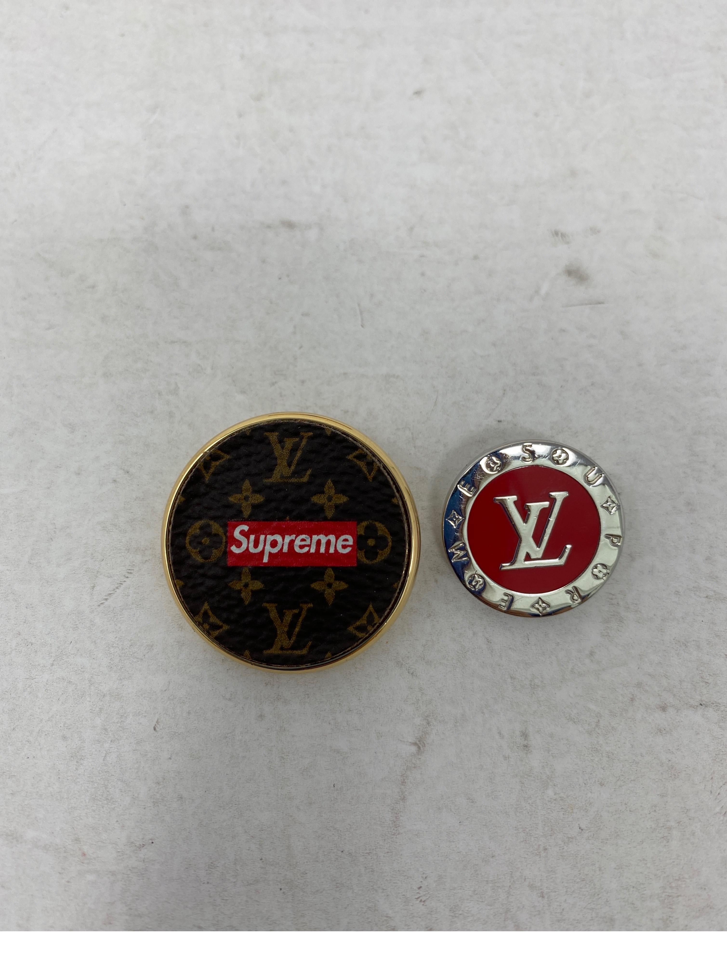 Louis Vuitton Supreme Pin Set 4