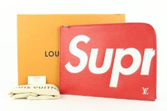 Louis Vuitton Supreme Red Epi Leather Pochette Jour GM 52lvs423