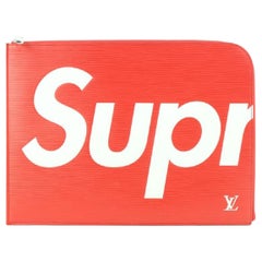 Louis Vuitton Supreme Red Epi Leather Pochette Jour GM 52lvs423