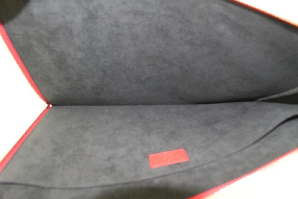 Louis Vuitton Supreme Red Epi Leather Pochette Jour GM Clutch Bag 600lvs615  For Sale 7