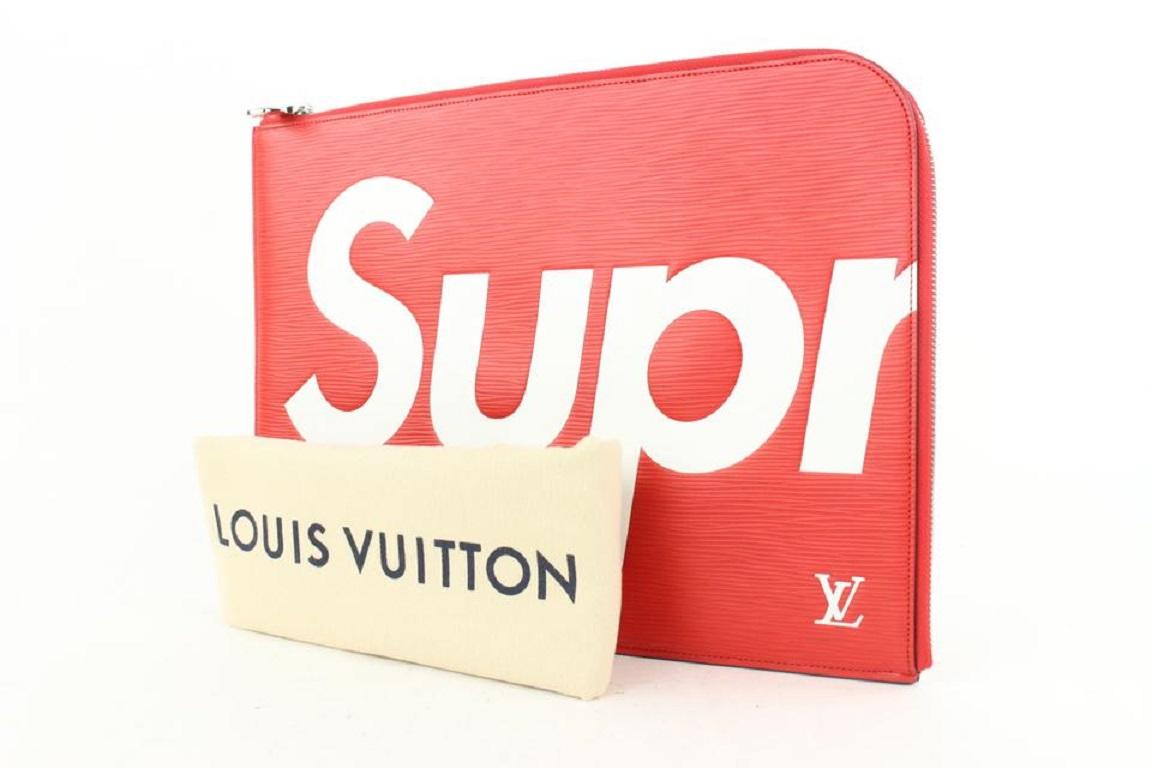 Louis Vuitton Supreme Red Epi Leather Pochette Jour GM 52lvs423