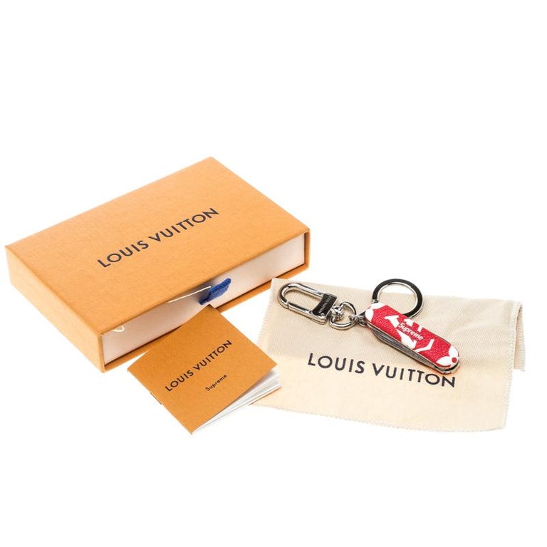 Louis Vuitton Supreme Red Pocket Swiss Army Knife Key Ring / Keychain For  Sale at 1stDibs