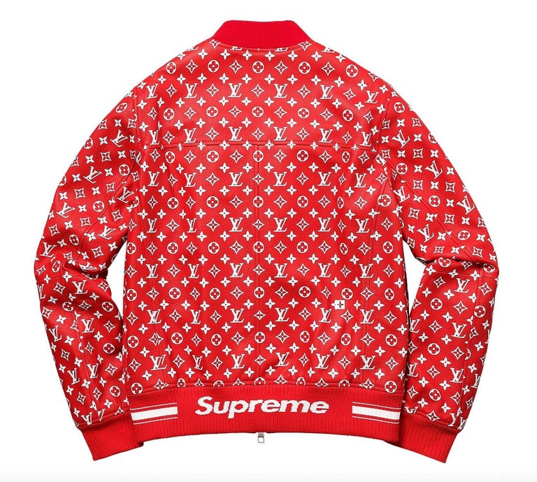 Louis Vuitton Supreme Blue Monogram Chore Jacket