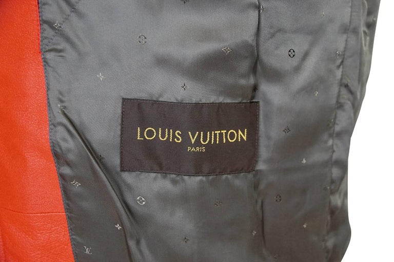Louis Vuitton Supreme - Bomber Varsity - Veste en cuir avec monogramme,  édition limitée 50, état neuf En vente sur 1stDibs