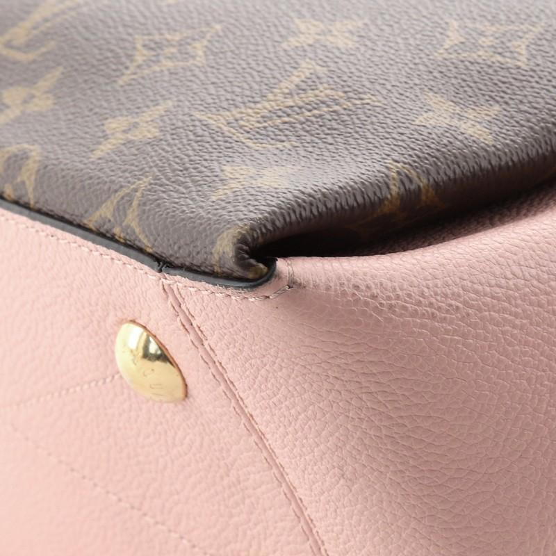 Gray Louis Vuitton Surene Handbag Monogram Canvas with Leather BB