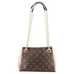 Louis Vuitton Surene Handtasche mit Monogramm aus Segeltuch und Leder BB