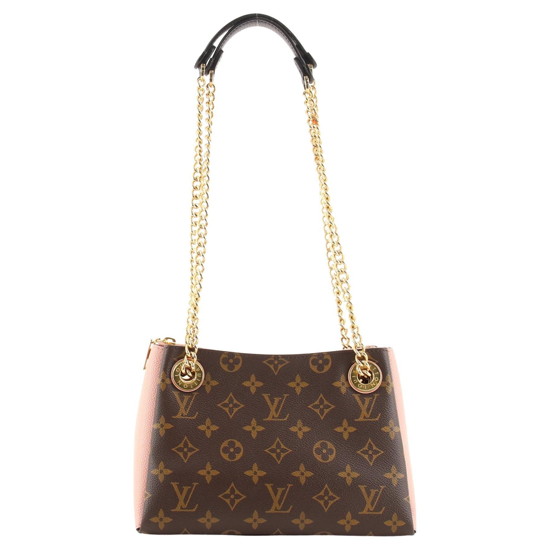 Louis Vuitton Surene Handbag Monogram Canvas with Leather BB