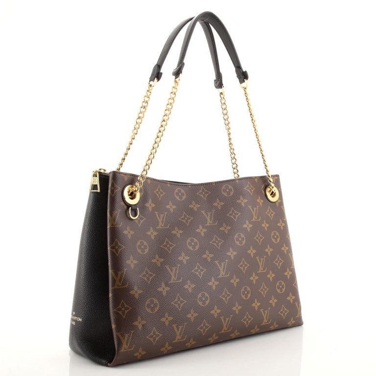 Louis Vuitton Surene Handbag Monogram Canvas with Leather MM In Good Condition For Sale In NY, NY