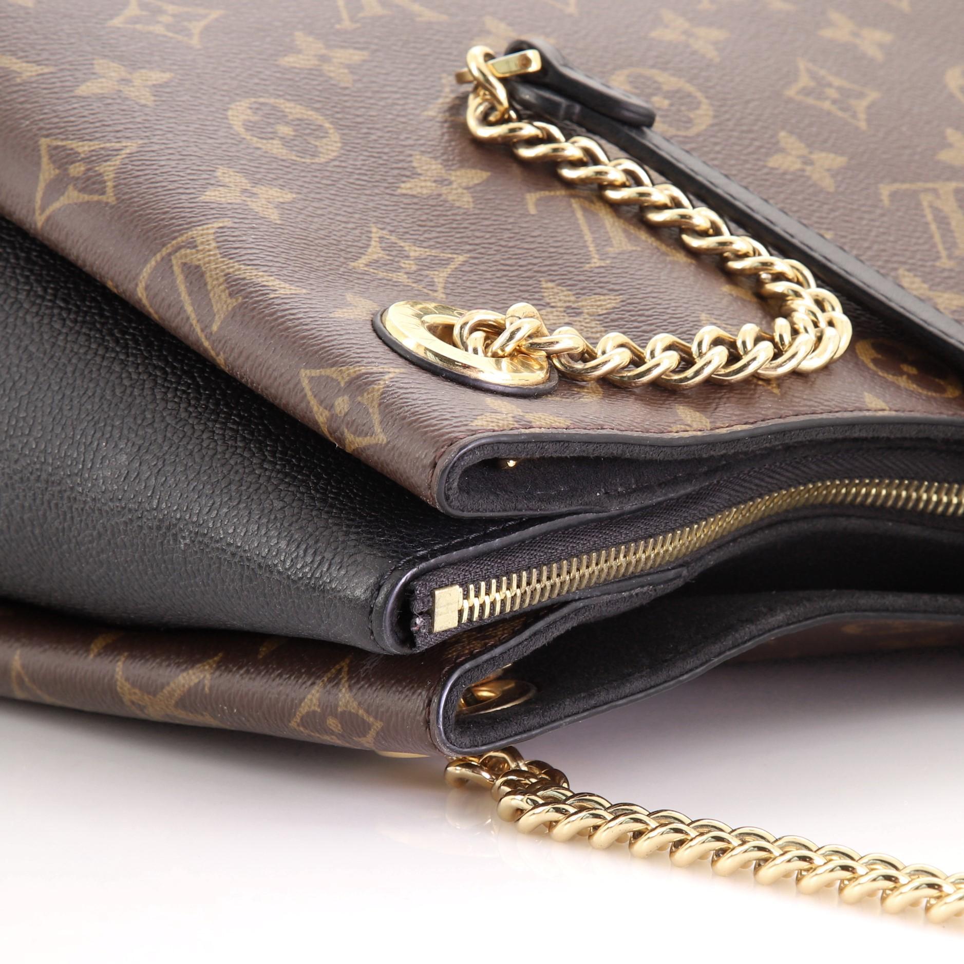 Louis Vuitton Surene Handbag Monogram Canvas with Leather MM 3