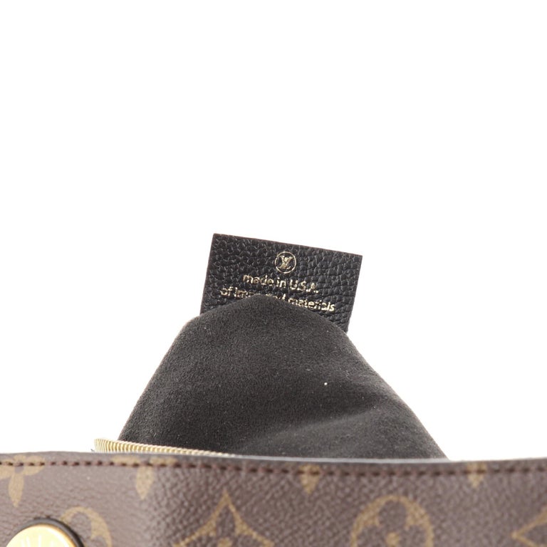 Louis Vuitton Surene Handbag Monogram Canvas with Leather MM For Sale 5