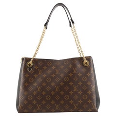 Louis Vuitton Surene Handtasche aus Segeltuch mit Monogramm und Leder MM