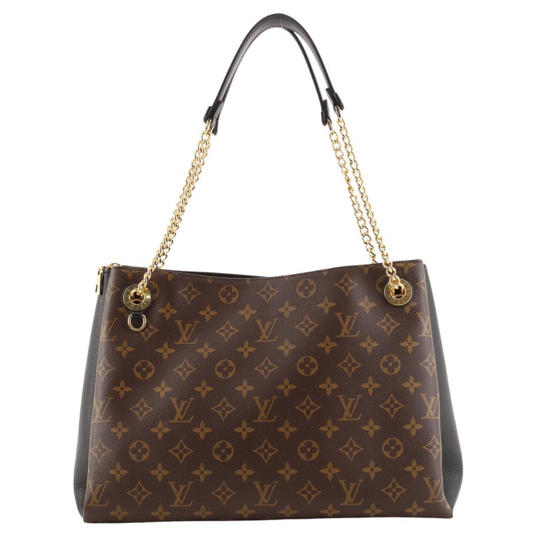 Louis Vuitton Surene Handbag Monogram Canvas with Leather MM For Sale
