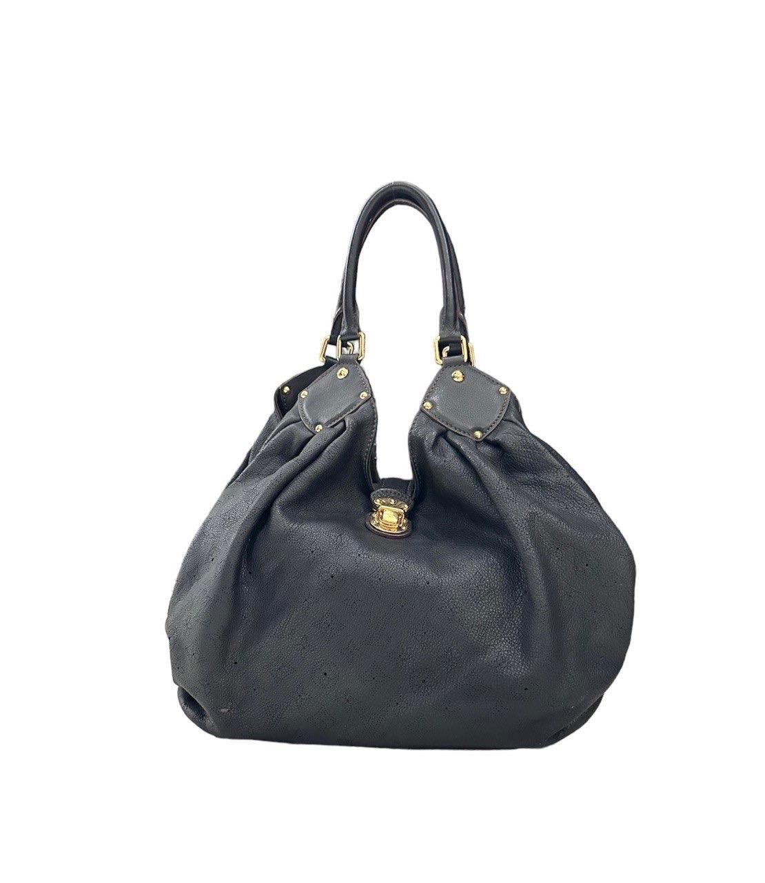Louis Vuitton Surya GM Brown Leather Top Handle Bag In Excellent Condition For Sale In Torre Del Greco, IT