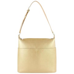 Louis Vuitton Sutter Ambre Mat 15lz1113 Gold Patent Leather Shoulder Bag