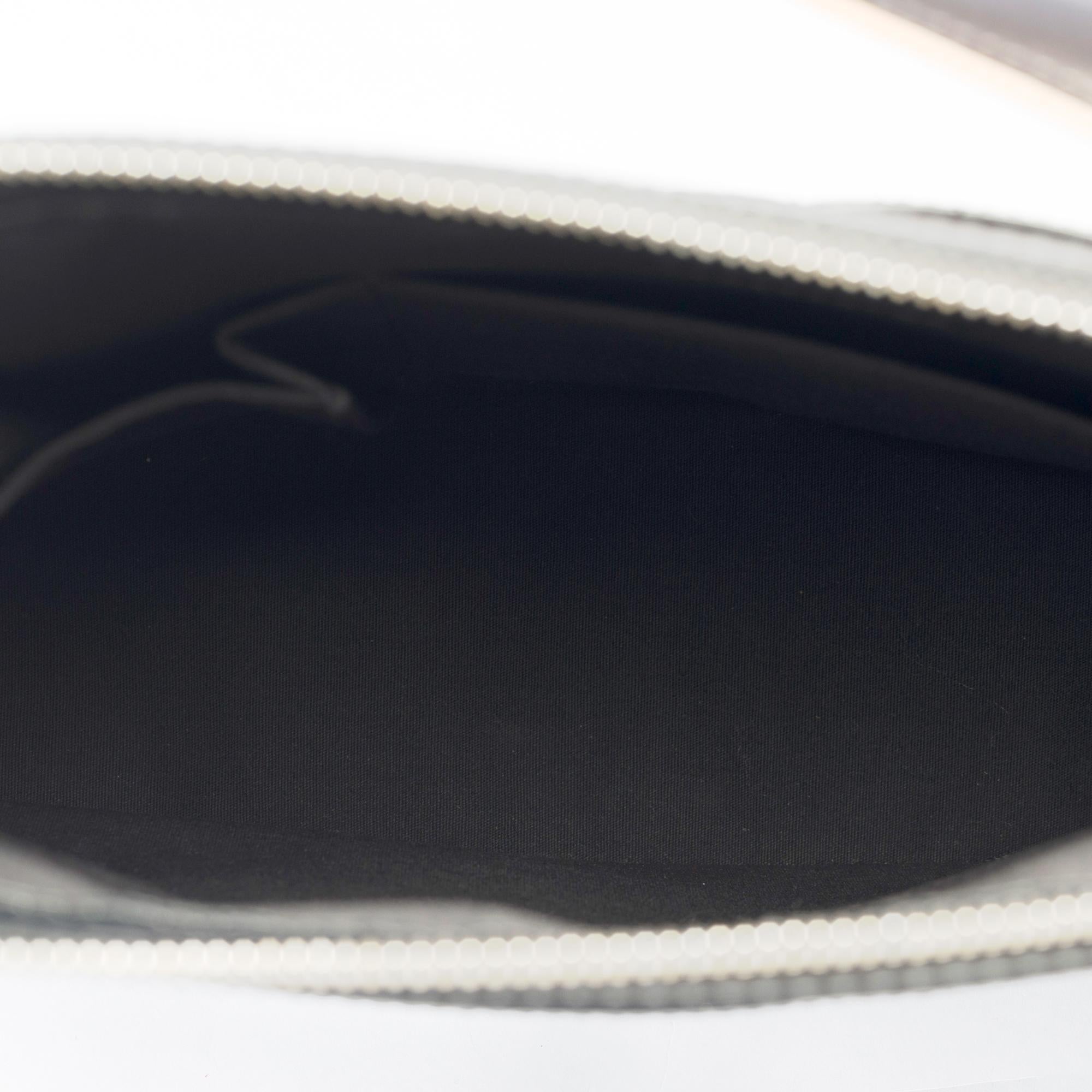 Louis Vuitton Sutter shoulder bag in silver monogram leather, SHW For Sale 4