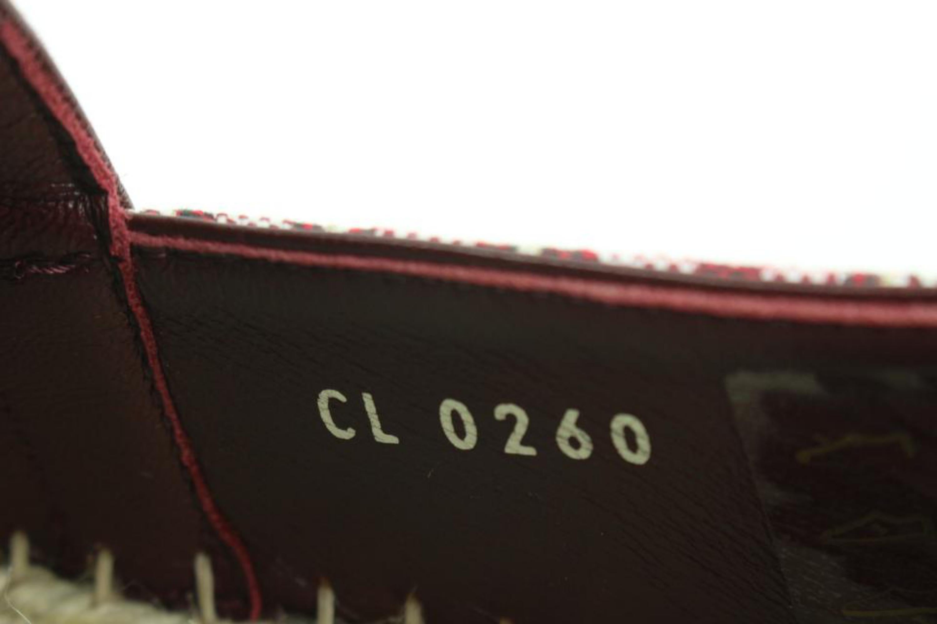 Flache Espadrille aus Starboard von Louis Vuitton in Burgunderrot, Gr 39,5, seit 1854, s27lv99 (Beige) im Angebot