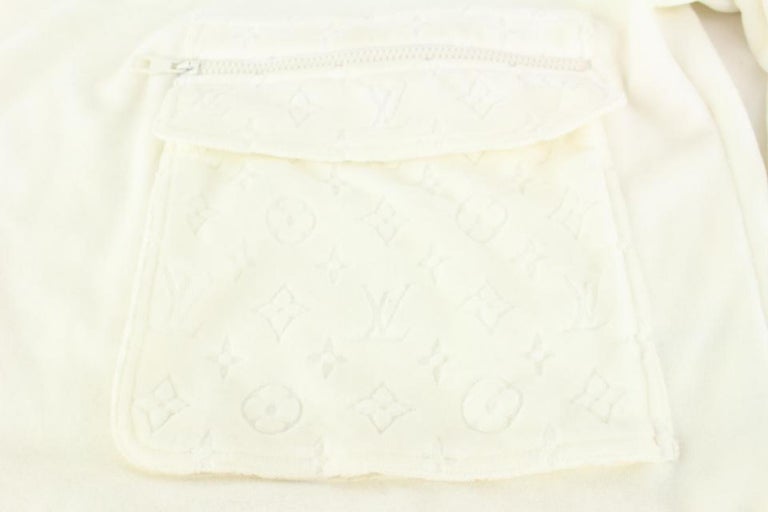 Louis Vuitton, Sweaters, Louis Vuitton Vintage Rare Velour Monogram Zip  Up