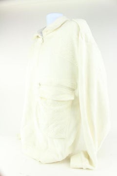 Louis Vuitton SZ L Virgil Plain Rainbow Runway Monogram Velour Zip Sweatshirt 92