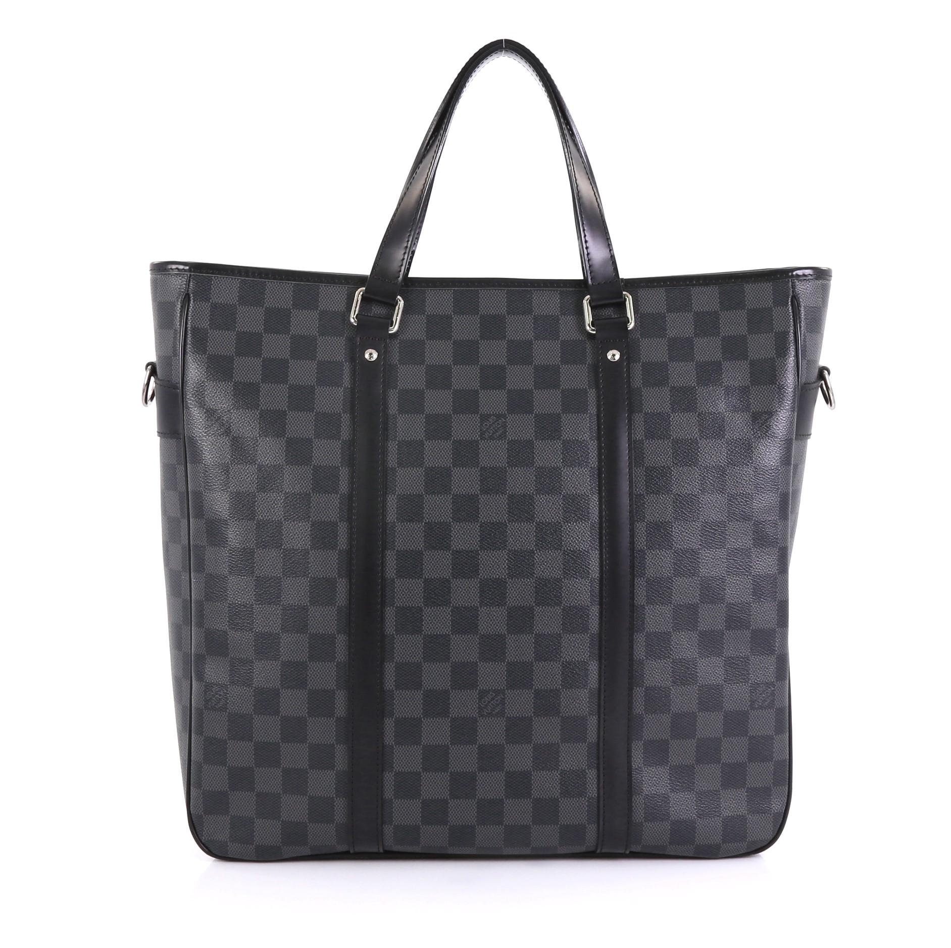 Black Louis Vuitton Tadao Handbag Damier Graphite MM