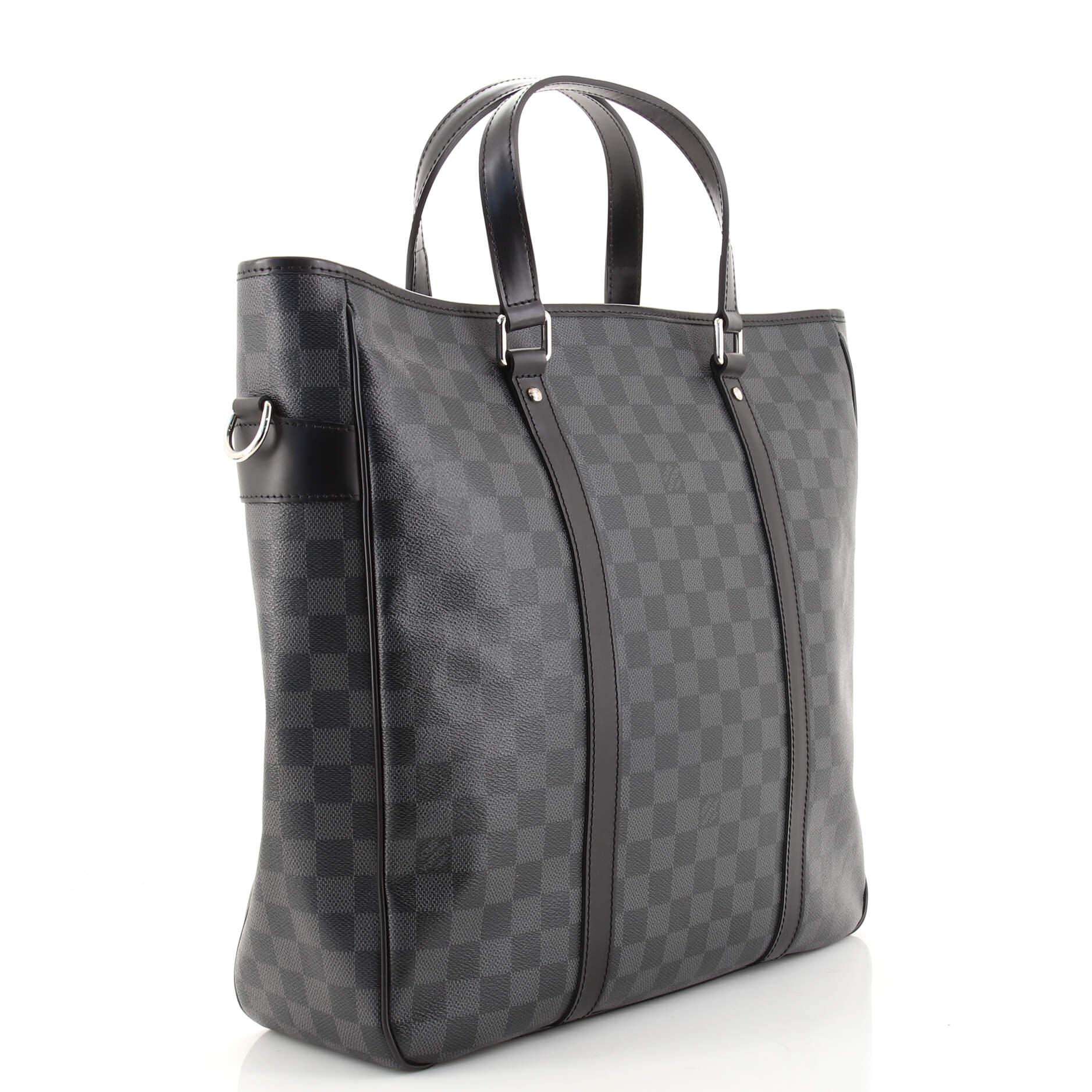 Louis Vuitton Tadao Handbag Damier Graphite MM In Good Condition In NY, NY