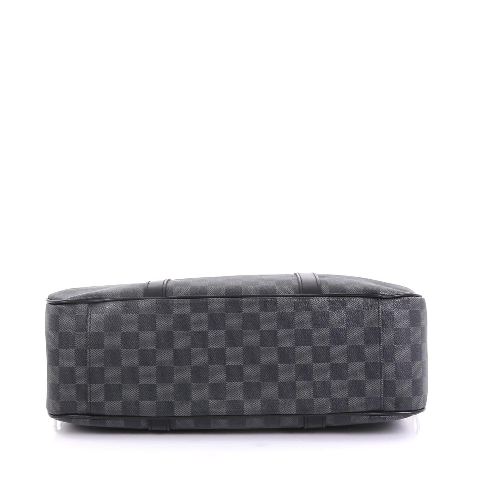 Louis Vuitton Tadao Handbag Damier Graphite MM In Good Condition In NY, NY