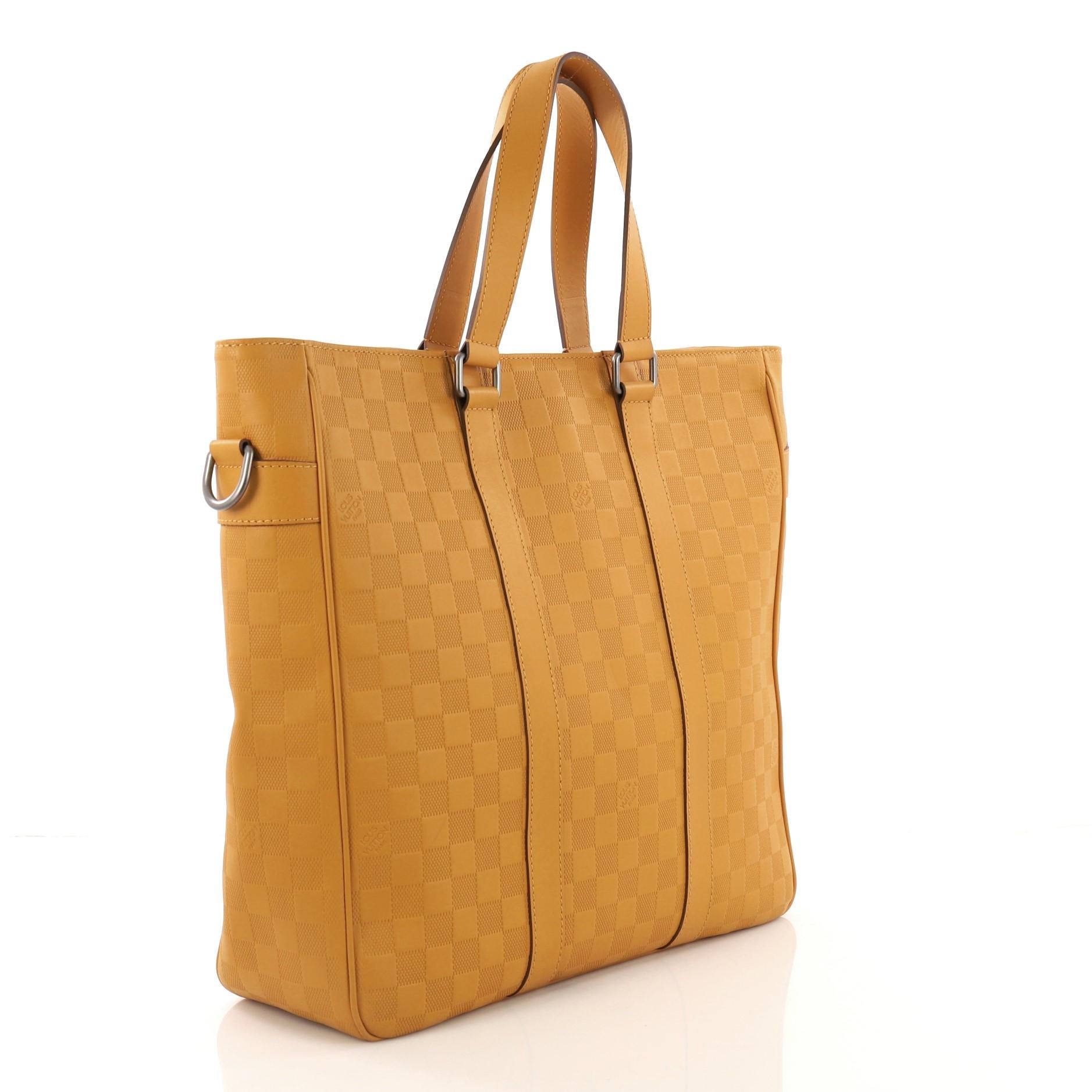 Orange Louis Vuitton Tadao Handbag Damier Infini Leather MM
