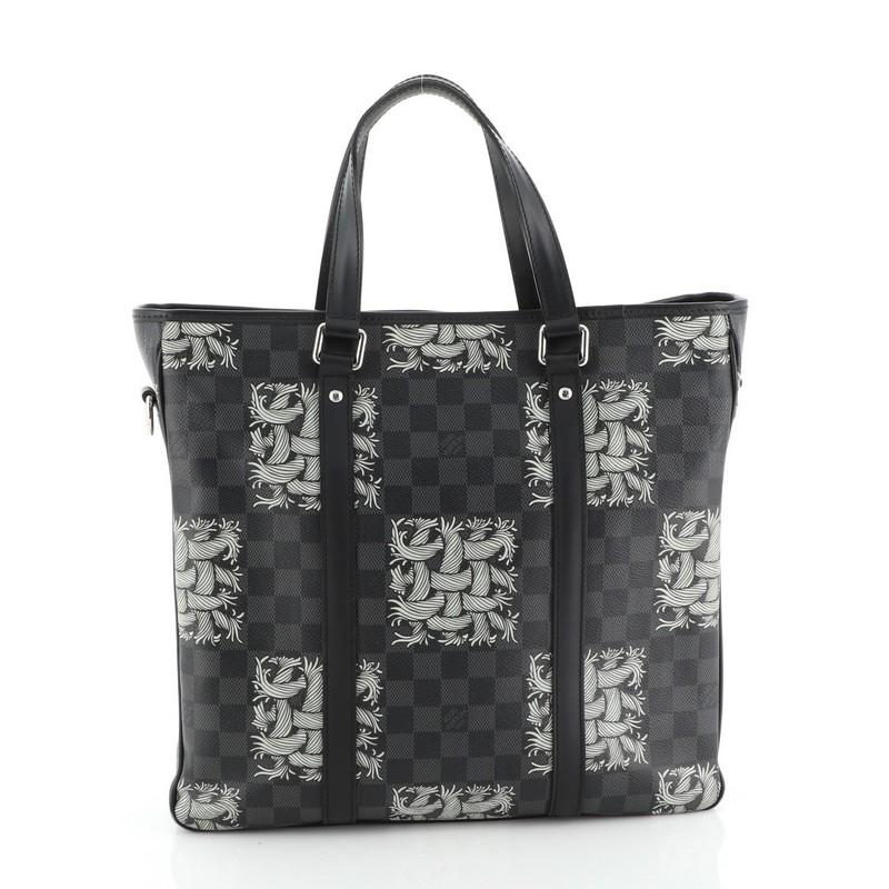 Black Louis Vuitton Tadao Handbag Limited Edition Nemeth Damier Graphite PM