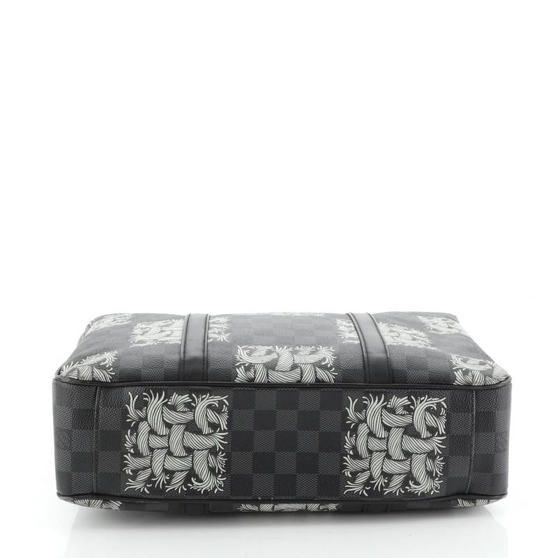 Louis Vuitton Tadao Handbag Limited Edition Nemeth Damier Graphite PM In Good Condition In NY, NY