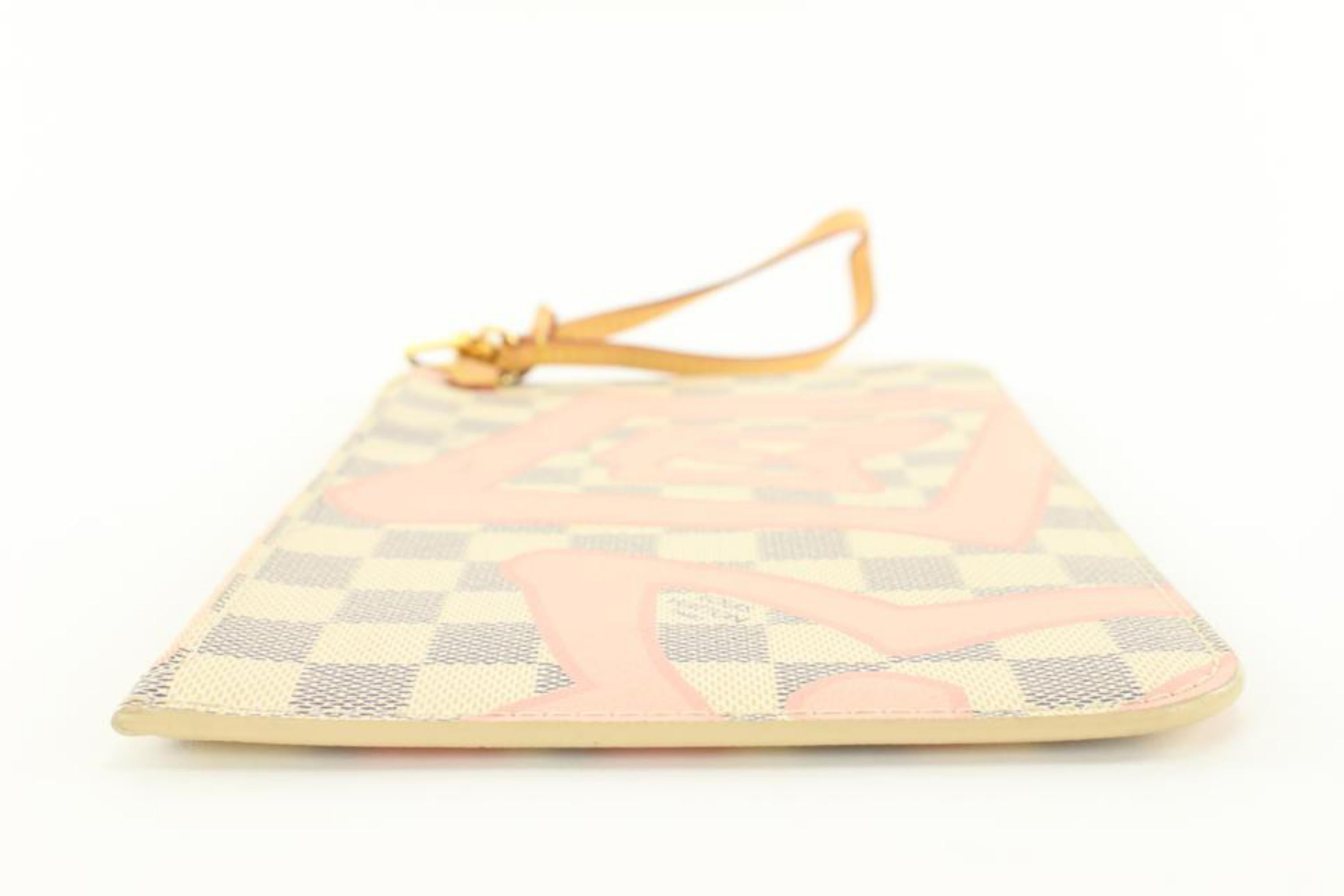 LOUIS VUITTON Damier Azur Pochette Milla MM Clutch Pouch - 20% Off