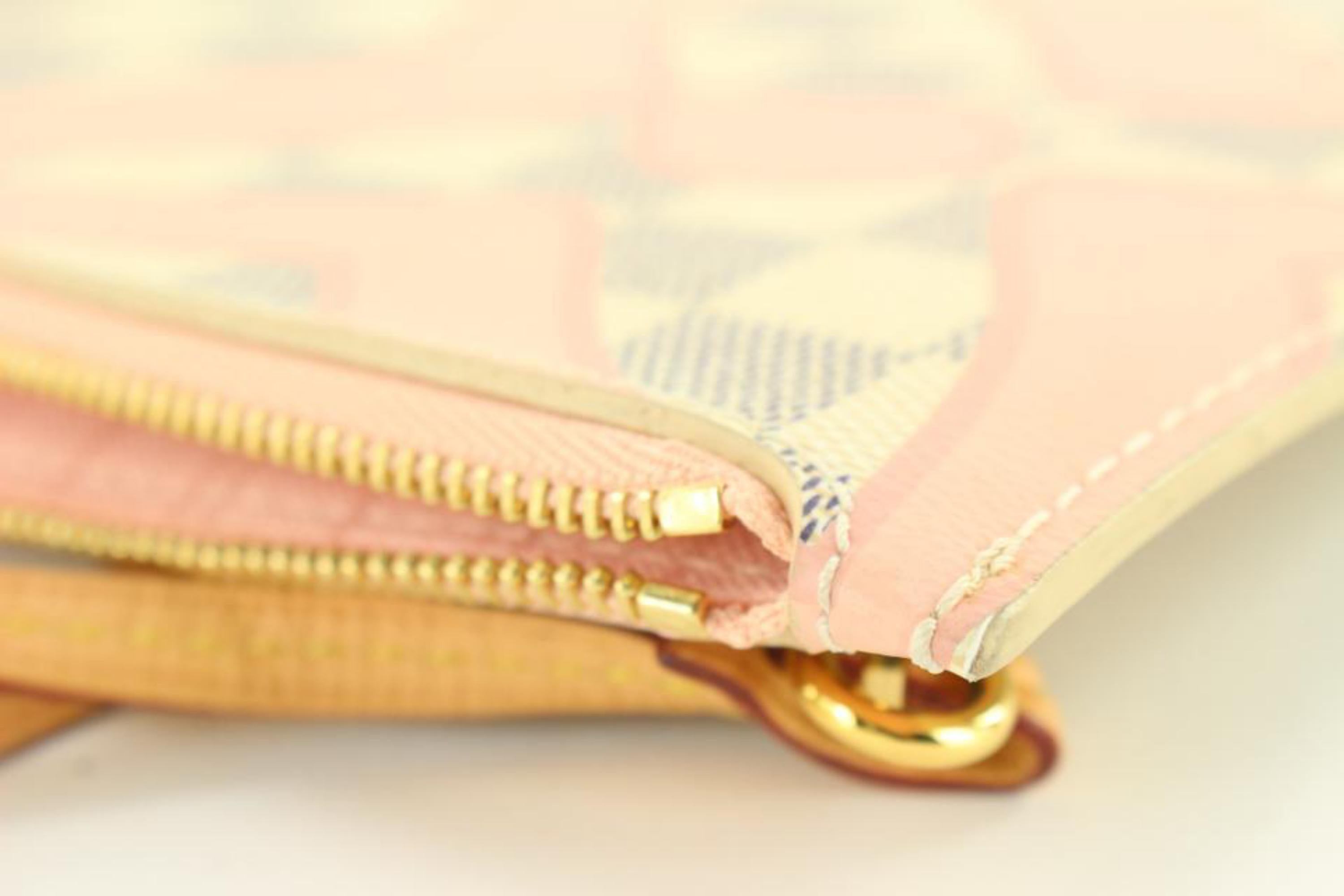 Beige Louis Vuitton Tahitienne Azur Neverfull Pochette MM/GM 4LVJ1026