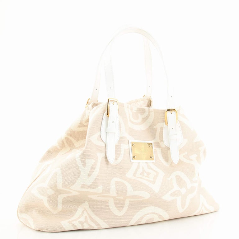 Louis Vuitton Pink And Gray Canvas Monogram Tahitienne PM Gold