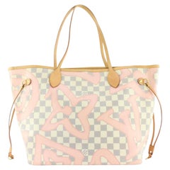 Louis Vuitton Tahitienne Damier Azur Neverfull MM Tragetasche 10LVJ1025