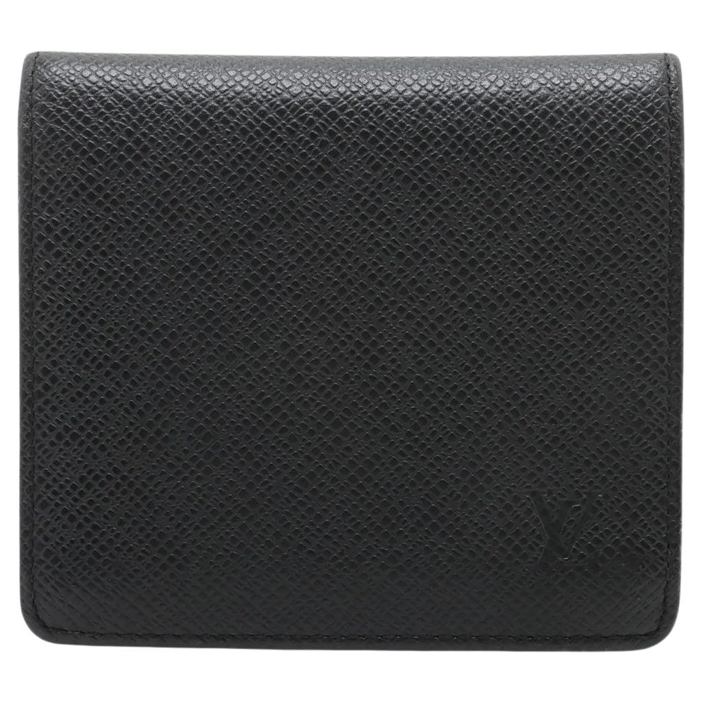 Louis Vuitton Taiga Compact Wallet Black