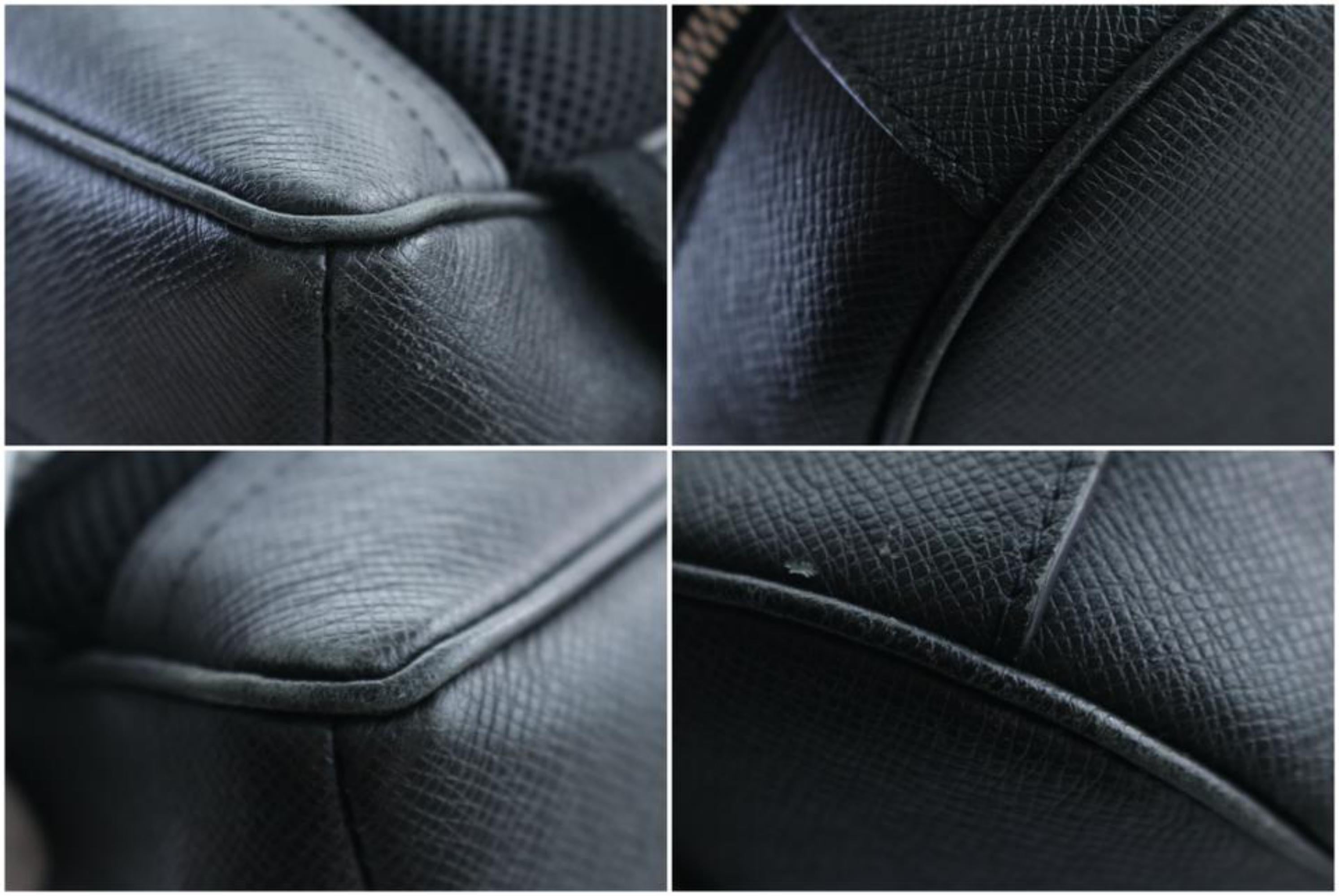 Louis Vuitton Taiga Grigori 5lr0301 Black Leather Backpack For Sale 6