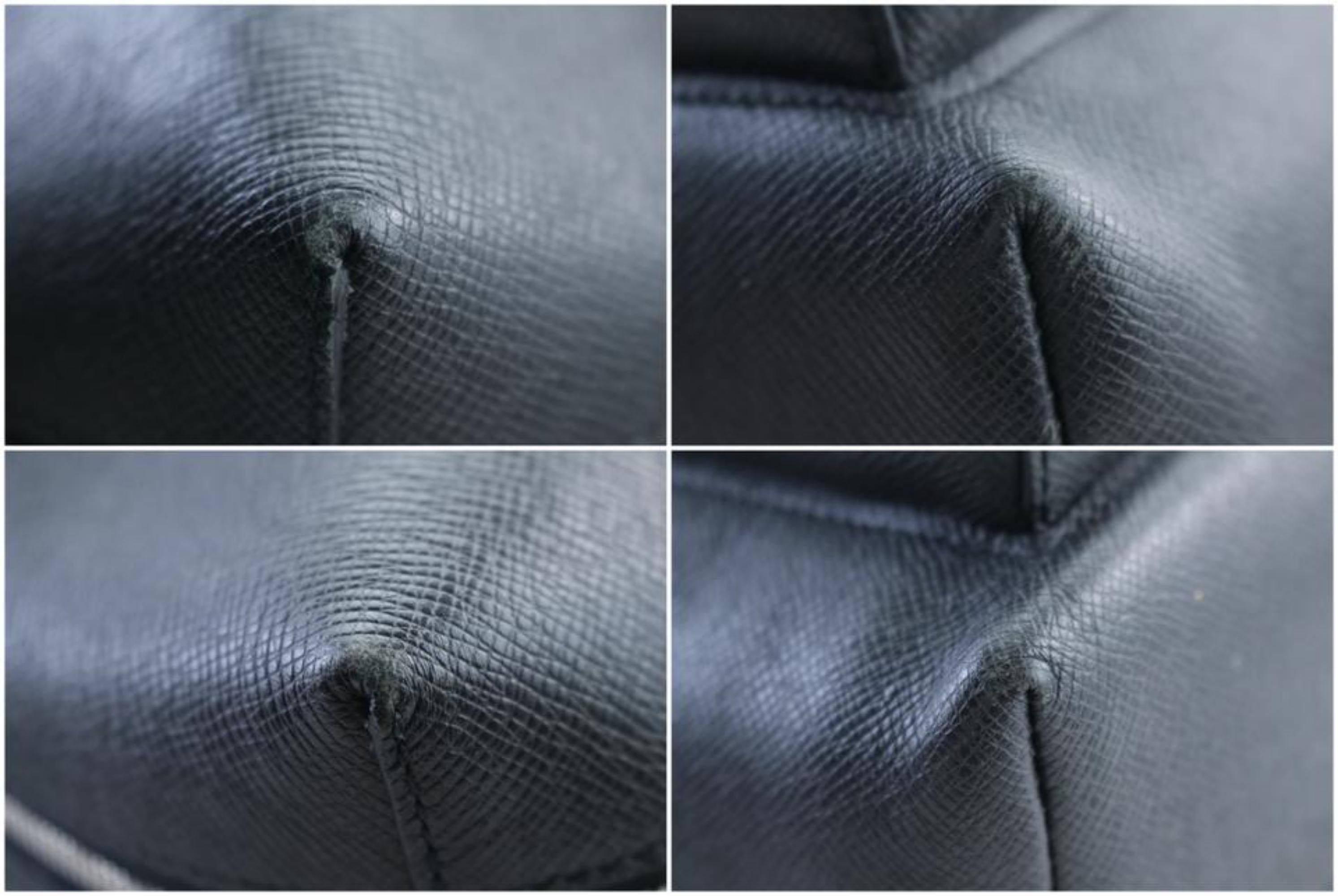 Louis Vuitton Taiga Grigori 5lr0301 Black Leather Backpack For Sale 8