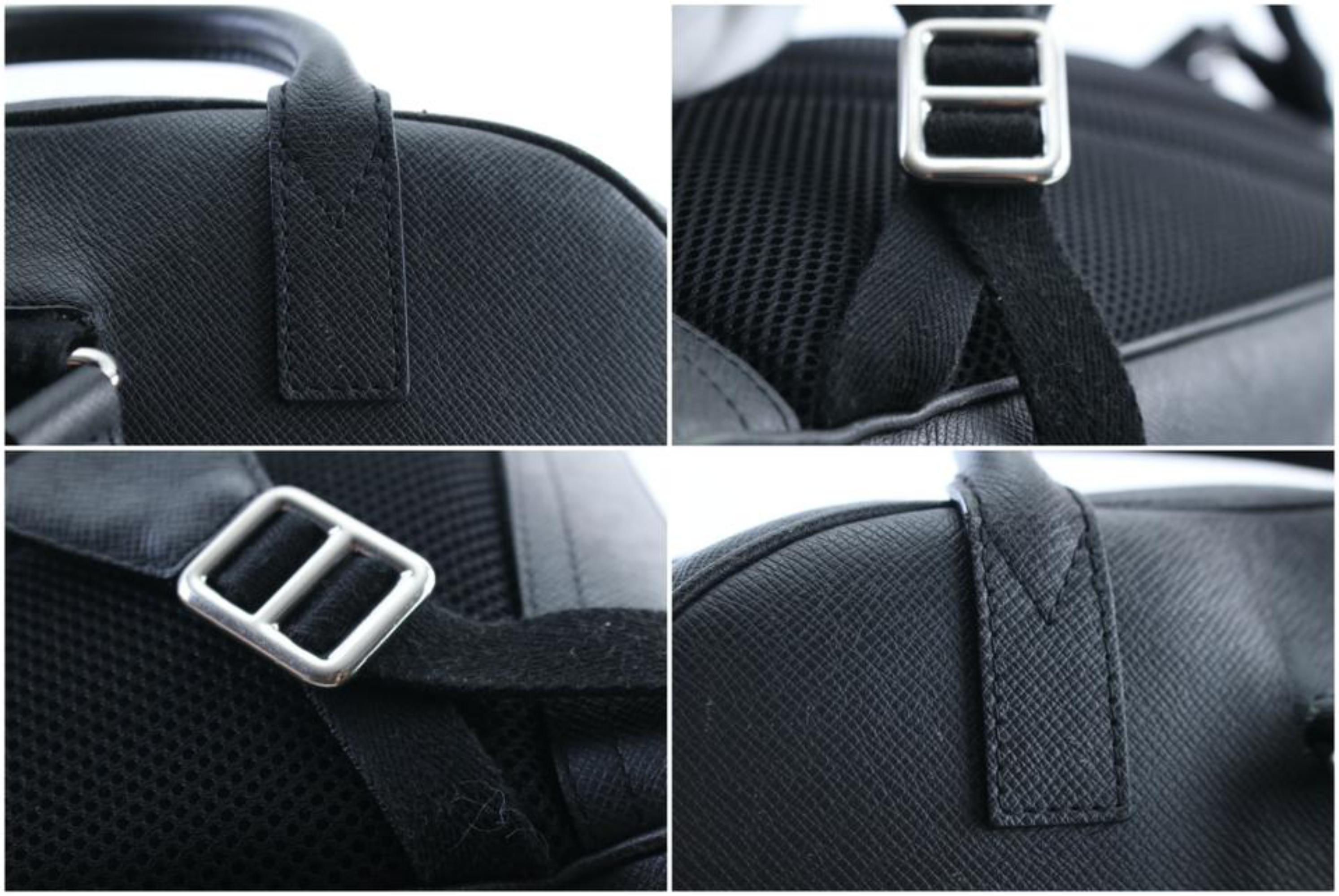 Louis Vuitton Taiga Grigori 5lr0301 Black Leather Backpack For Sale 5