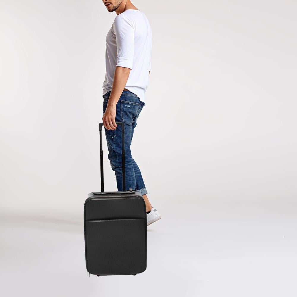 Black Louis Vuitton Taiga Leather 45 Business Luggage