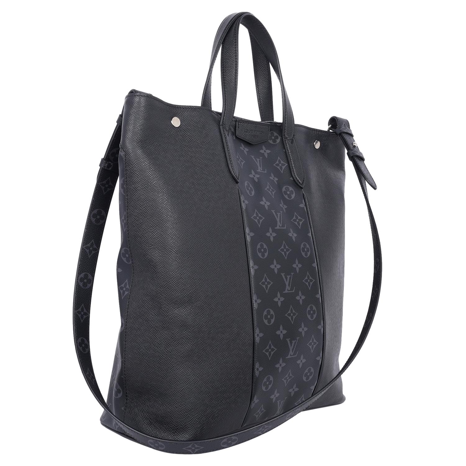 Louis Vuitton Taiga Monogram Eclipse Outdoor Tote Black 1