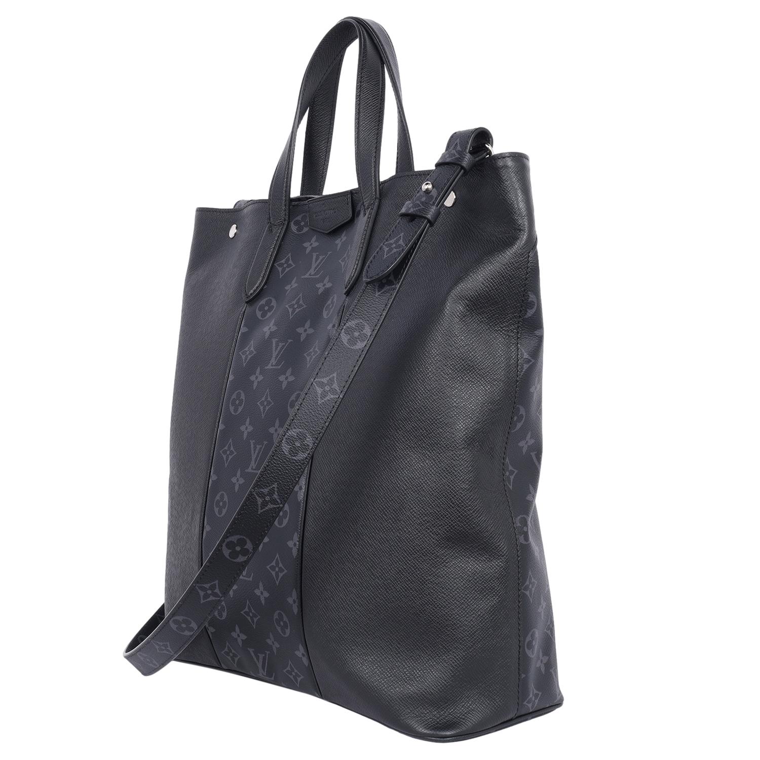 Louis Vuitton Taiga Monogram Eclipse Outdoor Tote Black 2