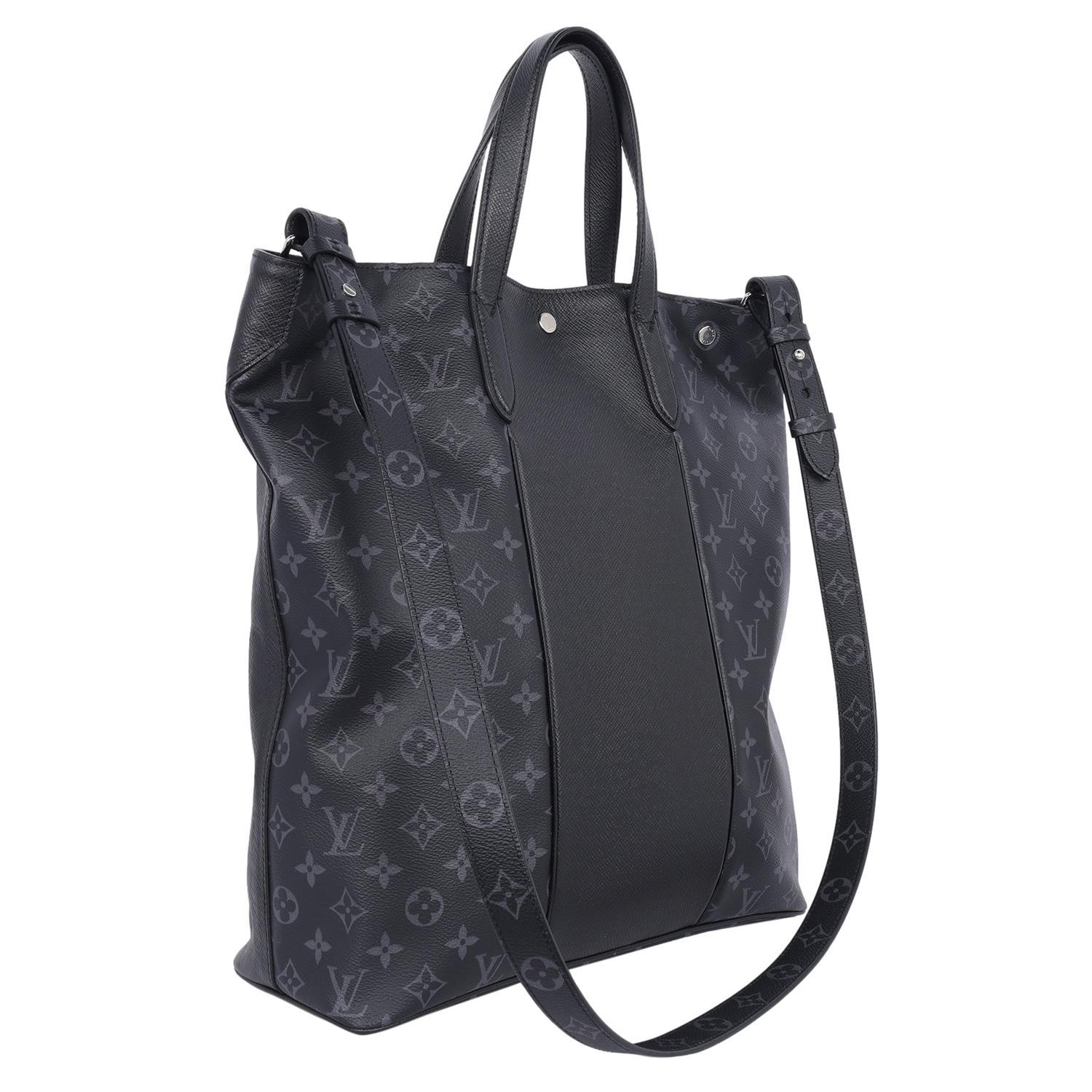 Louis Vuitton Taiga Monogram Eclipse Outdoor Tote Black 4