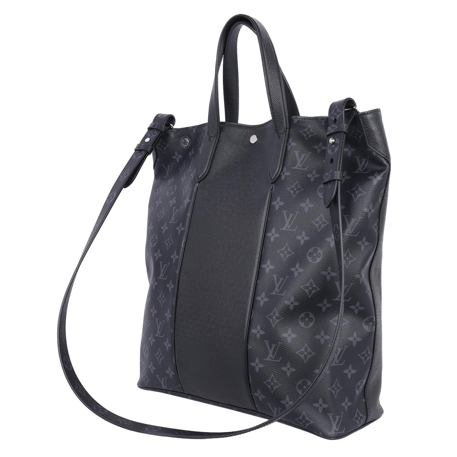 Louis Vuitton Taiga Monogram Eclipse Outdoor Tote Black 5